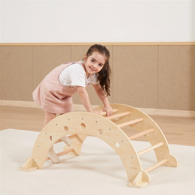 Деревянная качалка Viga Montessori Натуральная (6971608447105) - изображение 2