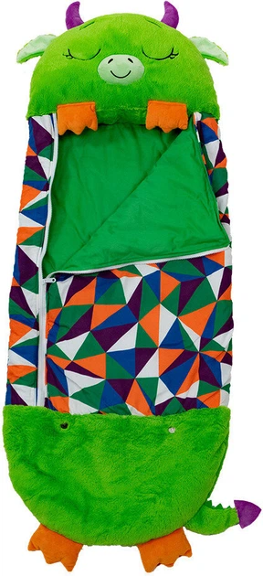Спальний мішок Tm Toys Happy Nappers Дракон зелений 50.8 см х 137.16 см (0840060271831) - зображення 4