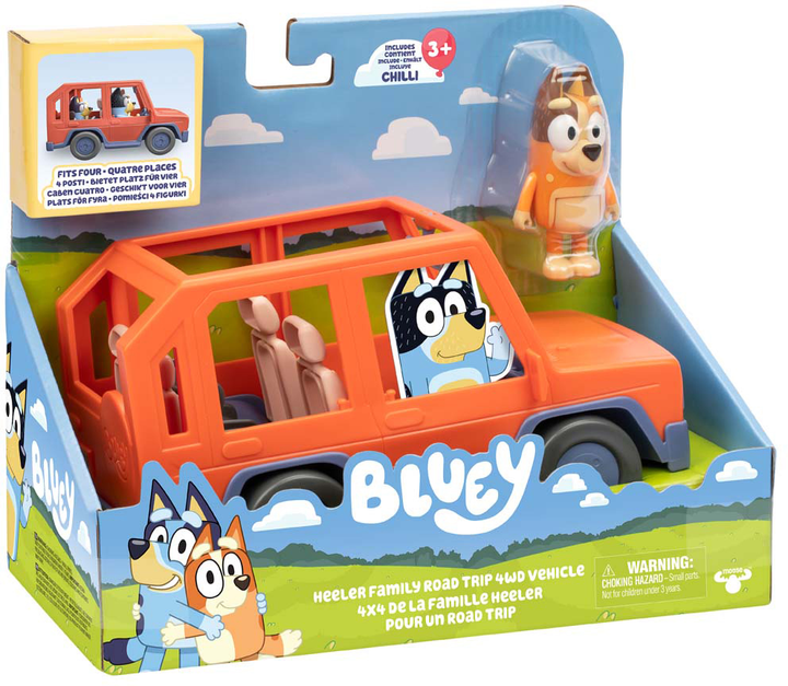 Zestaw Moose Bluey Heeler Family Road Trip 4WD z figurką Chile (0630996176610) - obraz 2