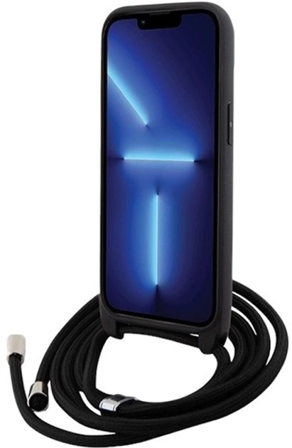 Панель Karl Lagerfeld Crossbody Saffiano Metal Pin Karl & Choupette для Apple iPhone 15 Black (3666339165871) - зображення 4