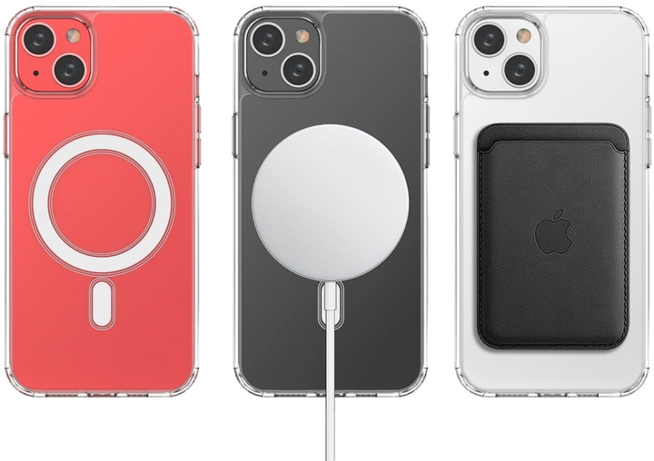 Панель Hurtel Clear Magnetic Case для iPhone 15 Plus з MagSafe Transparent (9145576280430) - зображення 4