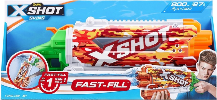 Wyrzutnia wodna Zuru X-Shot Skins Fast Fill Pump Action Szybkie napełnianie (0193052044211) - obraz 1