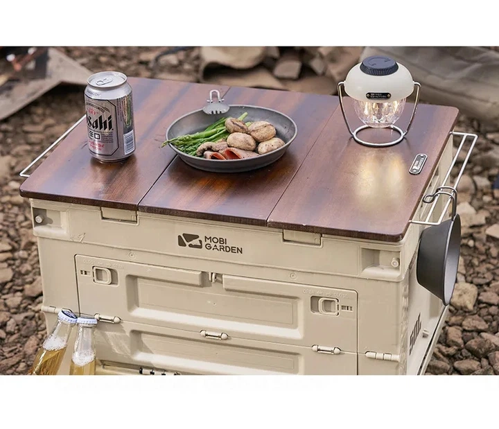 Столешница на складной контейнер 50л Folding Mobi Garden NX22685004 brown - Фото 3 Столешница на складной контейнер 50л Folding Mobi Garden NX22685004 brown - изображение 3