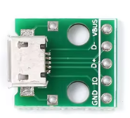 Роз'єм штекер конектор перехідник адаптер розборний USB DIP на платі DIY Micro USB - Фото 1 Роз'єм штекер конектор перехідник адаптер розборний USB DIP на платі DIY Micro USB - изображение 1