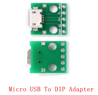 Роз'єм штекер конектор перехідник адаптер розборний USB DIP на платі DIY Micro USB - Фото 2 Роз'єм штекер конектор перехідник адаптер розборний USB DIP на платі DIY Micro USB - изображение 2