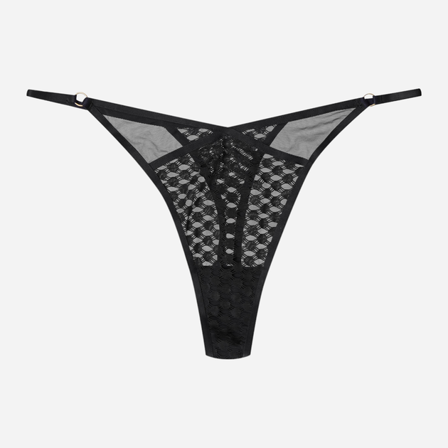 Majtki stringi damskie siateczkowe Esotiq 41740-99X M Czarne (5903972304839) - obraz 4