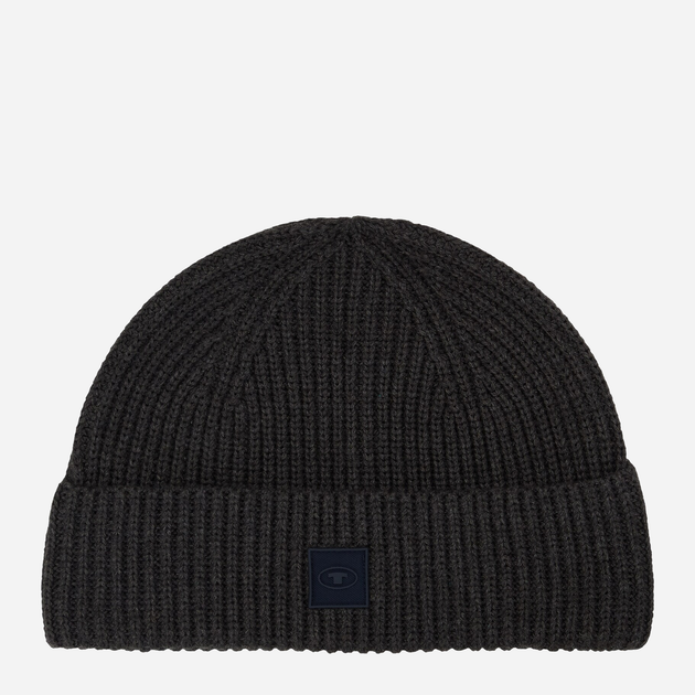 Czapka beany męska Tom Tailor 1043445 One Size Ciemnoszara (4068127172297) - obraz 1