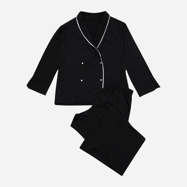 Piżama damska z długimi spodniami i długim rękawem Esotiq 42110-99X S Czarna (5903972313831) - obraz 9