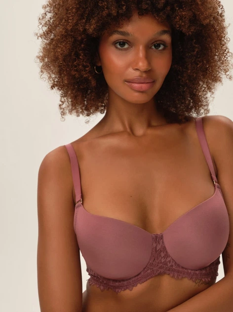 Biustonosz damski z fiszbinami Push-up Esotiq 42175-34X 70G Fioletowy (5903972296141) - obraz 5