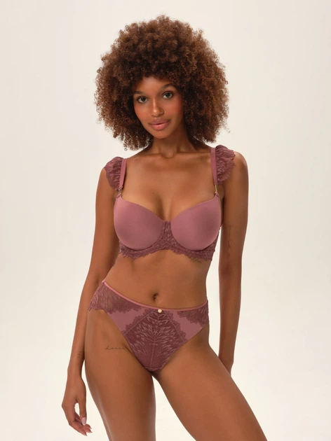 Biustonosz damski z fiszbinami Push-up Esotiq 42175-34X 85C Fioletowy (5903972296035) - obraz 3