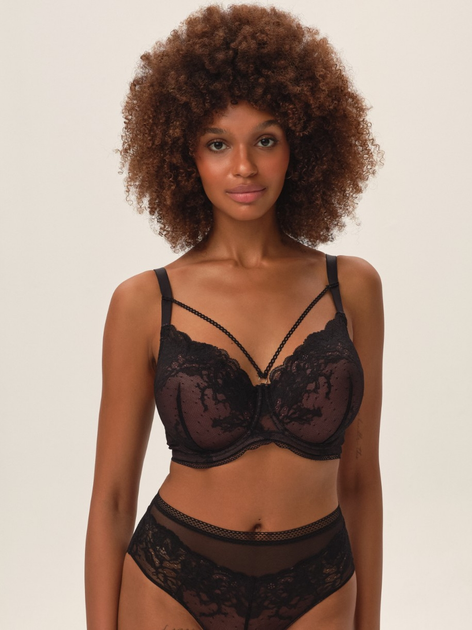 Biustonosz damski z fiszbinami Push-up Esotiq 42204-64X 80D Czarny (5903972353998) - obraz 3