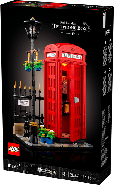 Конструктор Lego Ideas Червона лондонська телефонна будка 1460 деталей (5702017599137) - зображення 2