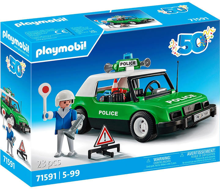 Klocki Playmobil Klasyczny samochód policyjny 23 szt. (4008789715913) - obraz 1