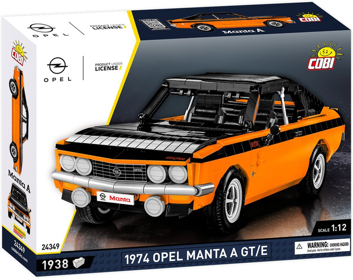 Klocki konstrukcyjne Cobi 1974 Opel Manta A GT/E 1938 elementów (5902251243494) - obraz 8