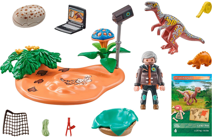 Klocki Playmobil Dinos Gniazdo Stegosaurusa i złodziej jaj 29 szt. (4008789715265) - obraz 2