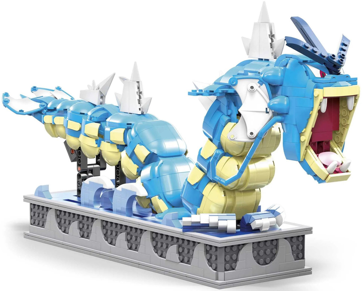 Klolcki konstrukcyjne Mega Construx Pokémon Ruchomy Gyarados 2188 elementów (0194735048106) - obraz 2