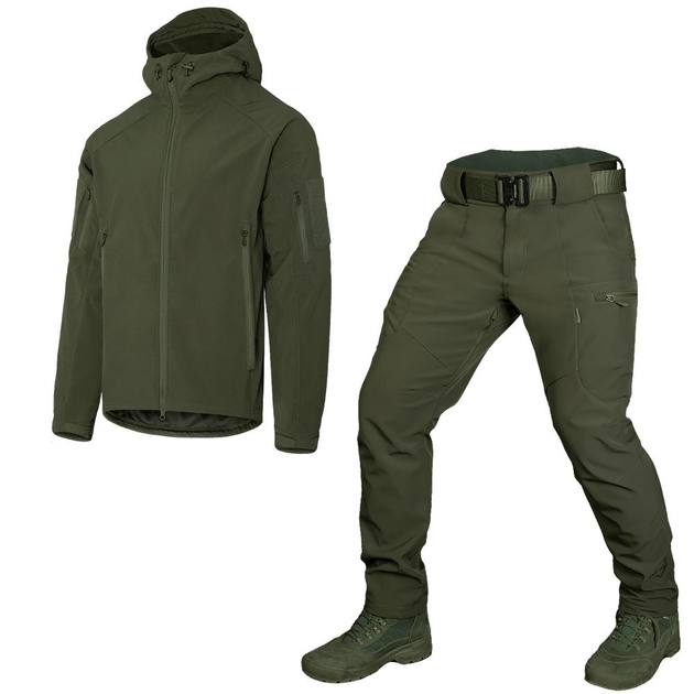 Тактичний CamoTec костюм Stalker 2.0 SoftShell Olive олива S - зображення 1