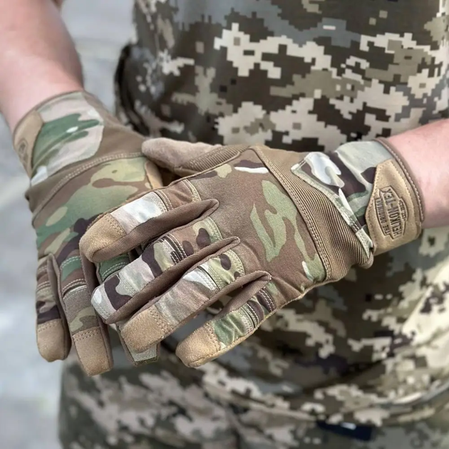 Тактические перчатки для стрельбы Helikon-Tex Range Tactical Gloves - S PenCott WildWood Coyote A (RK-RNG-PO-4511A-B03) - изображение 6