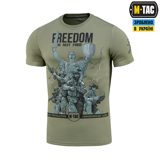 Футболка M-Tac Freedom Light Olive 2XL - зображення 1