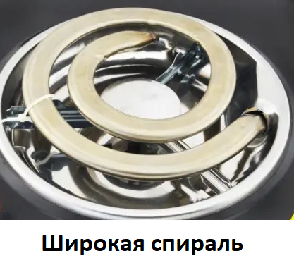Електроплита настільна з широкою спіраллю Domotec MS-5531 1000 Вт - зображення 2