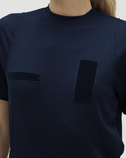 Футболка быстросохнущая тактическая женская BEZET синий - XXXL - изображение 11