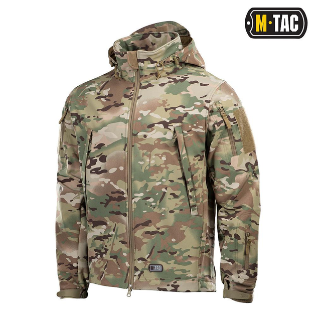 Тактична M-Tac куртка Soft Shell Multicam мультикам XS - зображення 1