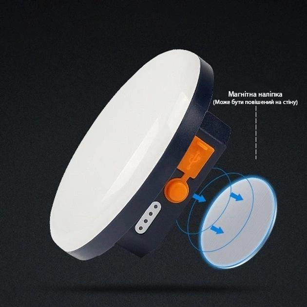 Кемпинговый/аварийный перезаряжаемый фонарь MOSLIGHTING MOS-13-Blue-Y с магнитным креплением, USB Type-C, синий, цвет свечения теплый желтый - Фото 3 Кемпинговый/аварийный перезаряжаемый фонарь MOSLIGHTING MOS-13-Blue-Y с магнитным креплением, USB Type-C, синий, цвет свечения теплый желтый - изображение 3