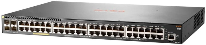 Przełącznik HP Aruba Enterprise 2930F 48G PoE+ 4SFP+ Switch - Fiber Optic JL256A (190017007267) - obraz 2