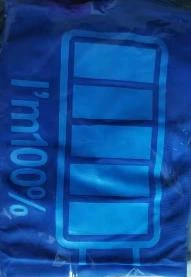 Дитяча підліткова футболка 140-152. Напис світиться в темряві для хлопчика Синя (2071) - зображення 3