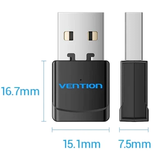 Двухдиапазонный WiFi адаптер USB 2.4ГГц 5ГГц, черный - Фото 3 Двухдиапазонный WiFi адаптер USB 2.4ГГц 5ГГц, черный - изображение 3