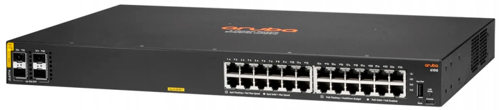 Przełącznik HP Aruba 6100 Managed 24G 4SFP+ PoE+ 370W Switch JL677A (190017348483) - obraz 2