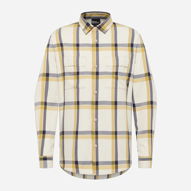 Рубашка мужская Jack Wolfskin Steinwand Shirt M A60076_A0028 S Слоновая кость (4064886320481) - изображение 4