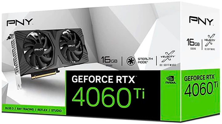 Видеокарта PNY PCI-Ex GeForce RTX 4060 Ti VERTO Dual Fan 16GB