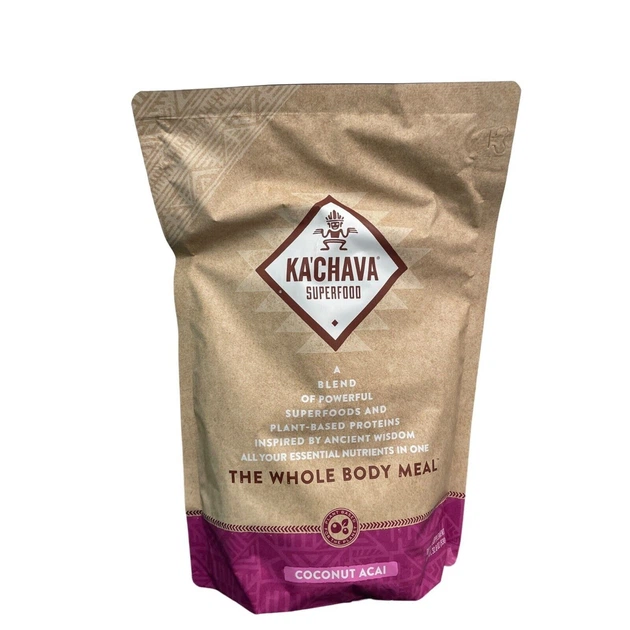 Протеин с витаминами Ka'Chava Superfood Кокос Асаи (930 гр на 15 порций) - изображение 2