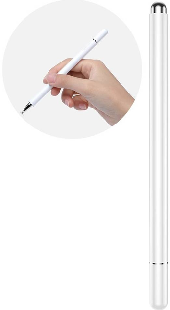 Пасивний ємнісний стилус для телефону/планшета Joyroom stylus pen JR-BP560 White (6941237154644) - зображення 1