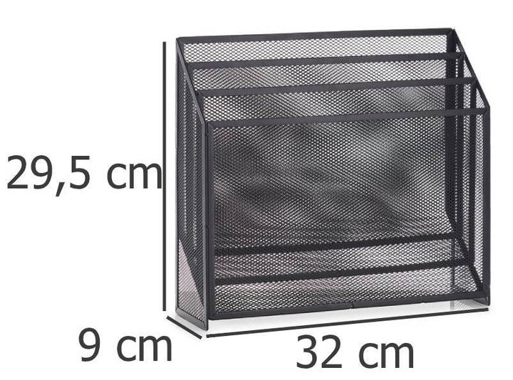 Gazetnik na czasopisma Zeller metalowy Antracytowy (4003368181769) - obraz 3