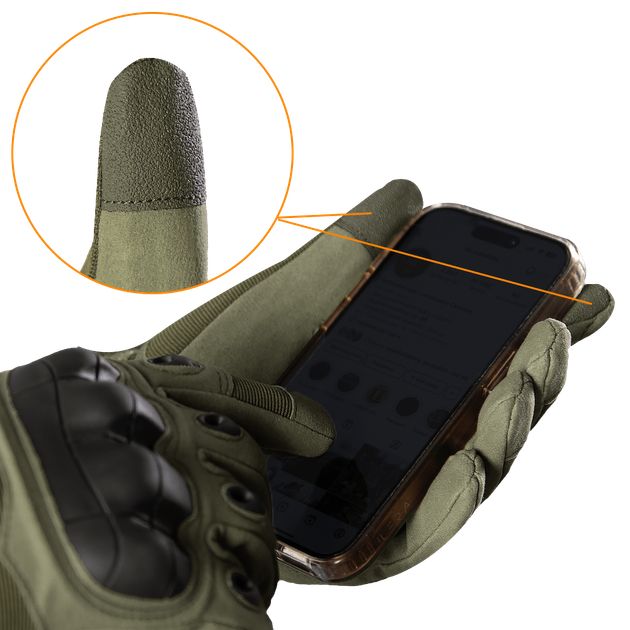 Рукавички Camotec Air Tac Olivе (6650), M - изображение 3