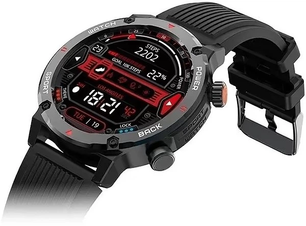 Смарт-годинник iMiki D2 Black Silicone Strap (6973626300691) - зображення 7