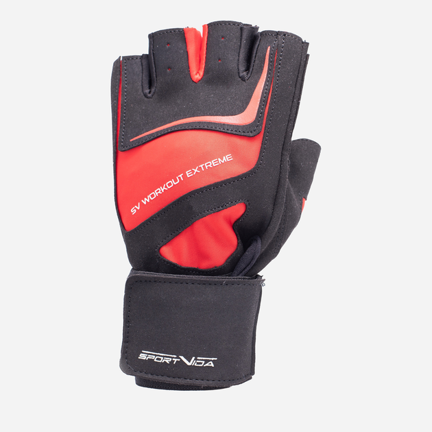 Rękawiczki treningowe SportVida SV-PA0200 S Czerwone (5903949200799) - obraz 3