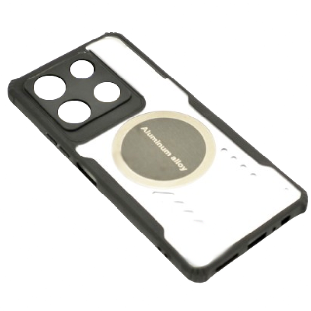 Чохол - накладка Acryl Cooling Armor для Infinix Note 30 Pro з магнітною пластиною, Black - Фото 2 Чохол - накладка Acryl Cooling Armor для Infinix Note 30 Pro з магнітною пластиною, Black - зображення 2