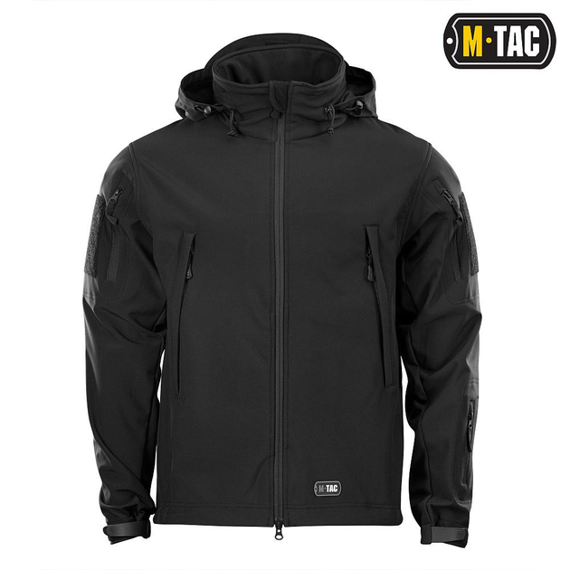 Тактична M-Tac куртка Soft Shell Black чорна 2XL - зображення 2