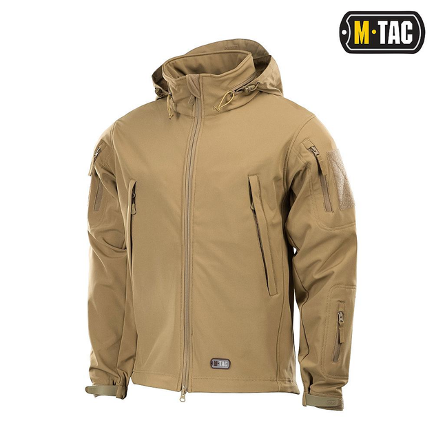 Тактична M-Tac куртка Soft Shell Tan хакі L - зображення 1