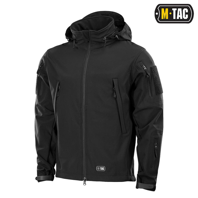 Тактическая M-Tac куртка Soft Shell Black черная XL - изображение 1