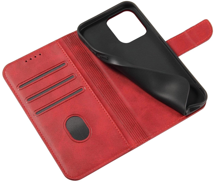 Чохол-книжка Hurtel Magnet Case для iPhone 15 Plus Red (9145576279236) - зображення 6