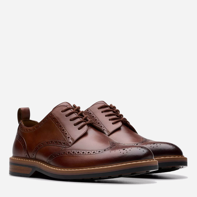 Мужские броги Clarks 26178428 41 (7UK) 25.4 см Коричневые ...