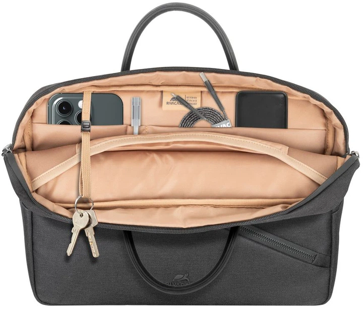 Сумка для ноутбука RIVACASE Clark 8124 15" Black - зображення 8