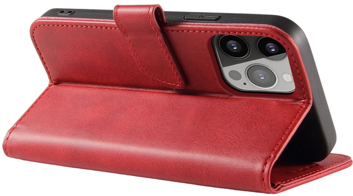 Чохол-книжка Hurtel Magnet Case для iPhone 15 Pro Max Red (9145576279311) - зображення 4