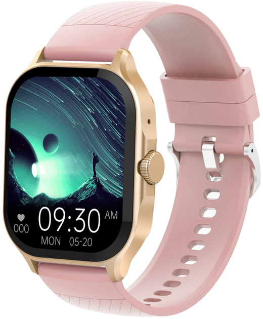 Смарт-часы Globex Smart Watch Urban Gold-Pink (4820183721020) - изображение 1