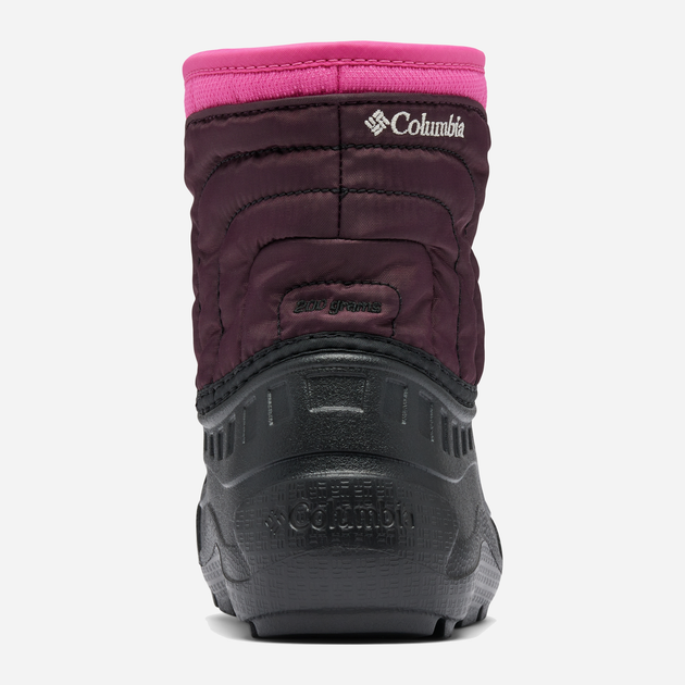 Дитячі зимові чоботи-дутики для дівчинки Columbia Youth Powderbug Snowlite Lace 2103521695 33 (2US) Рожевий/Чорний (195981560756) - зображення 7