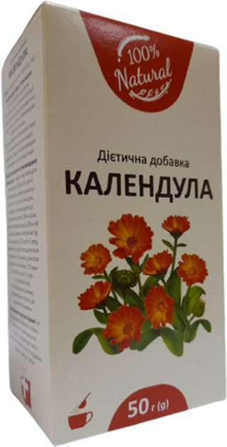 Дієтична добавка Ліктрави Календула квітки 50 г (4823012805014) - зображення 1